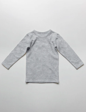 [THE SIMPLE FOLK] AW21_THE EVERYDAY TOP_GRAY MELANGE