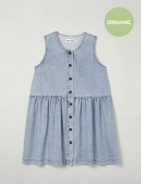 [SS23 MS #23] BUTTON DRESS_FADE OUT BLUE 4.8.10세