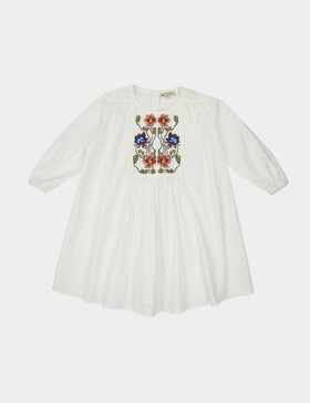 ss21[CARAMEL] CORAL DRESS _WHITE COTTON  코튼 자수 드레스 3.10Y