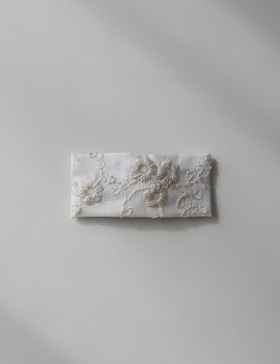 [ONETONE] hair clip square_lace