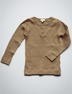 [THE SIMPLE FOLK] AW21_THE RIBBED TOP_CAMEL