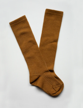 [THE SIMPLE FOLK] AW21_THE RIBBED SOCK_BRONZE