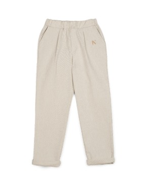 [MIPOUNET] COTTON PLEATED PANT - RUSTIC