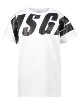 [SS22 MSGM] T-SHIRT OVER JERSEY BOY MS028873_WHITE