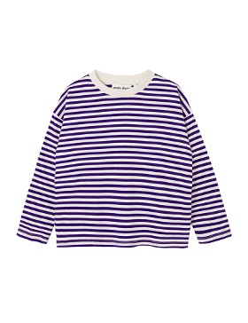 [AW22 MAIN STORY] LS TEE	 - LILY WHITE/NAVY