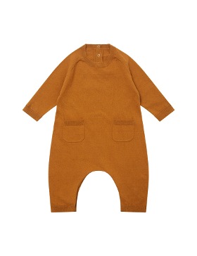 [AW22 CARAMEL] PICEA BABY GIFTING ROMPER _OCHRE