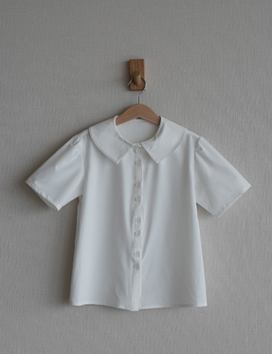 [SS23 MF #23] Doll collar shirt_white